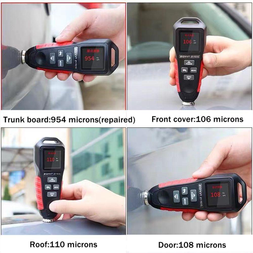 Preva Coating Thickness Gauge Mudah Digunakan High Quality LCD Display Automoblie Alat Ukur Suku Cadang &amp; Aksesoris Mobil Pengukur Ketebalan Tester