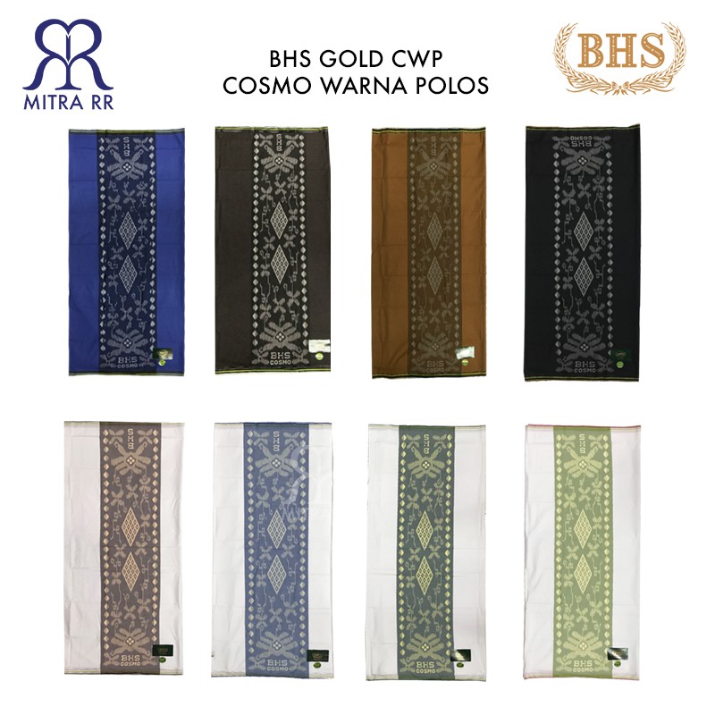 Sarung BHS Gold Cosmo Warna Polos CWP Sarung Dewasa