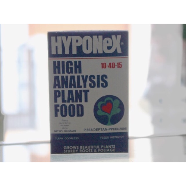 Pupuk bunga&buah HYPONEX 10-40-15 isi 100gr