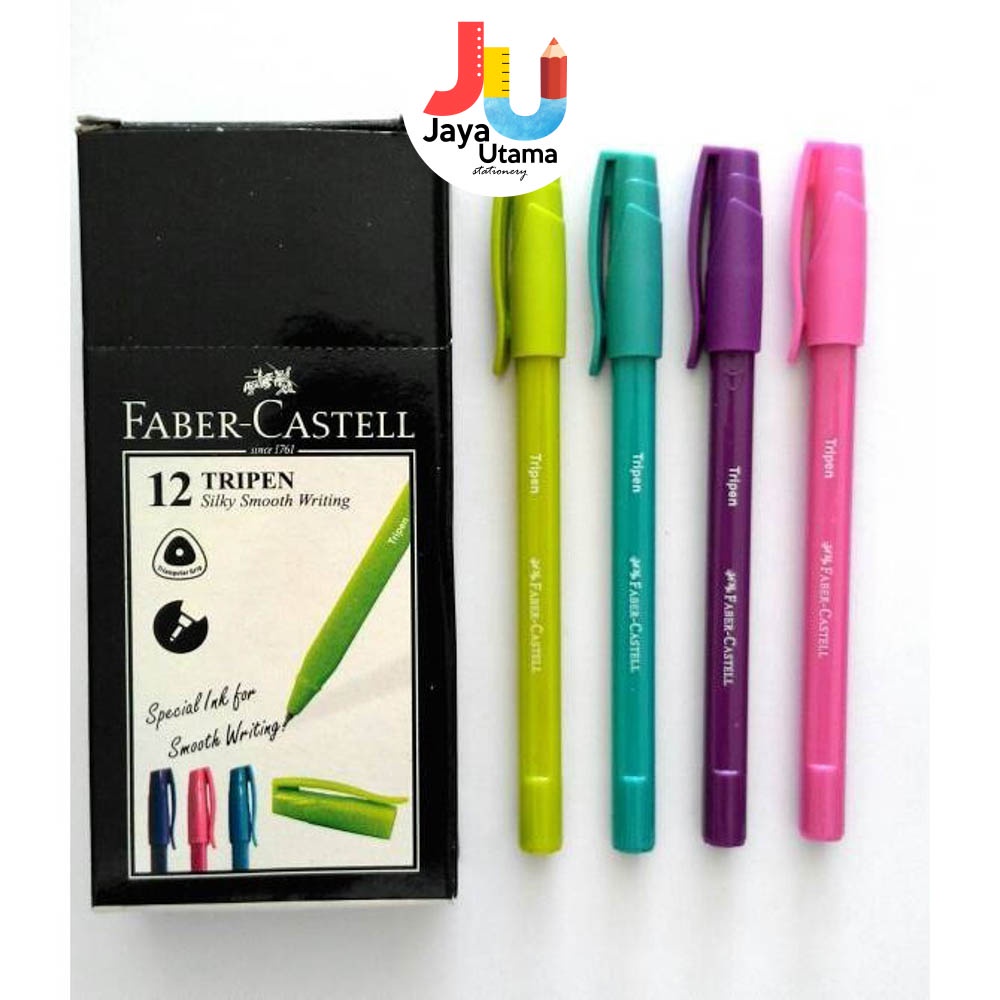 

Faber Castell Bolpen Ball Pen Pulpen Pena Tripen 0.7 Mm