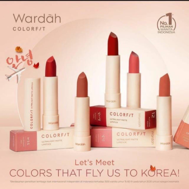 Wardah Colorfit Ultralight Matte Lipstick 3,6gr