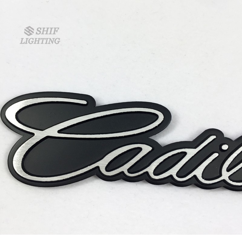 1pc Stiker Emblem Logo Cadillac Bahan Metal Untuk Mobil