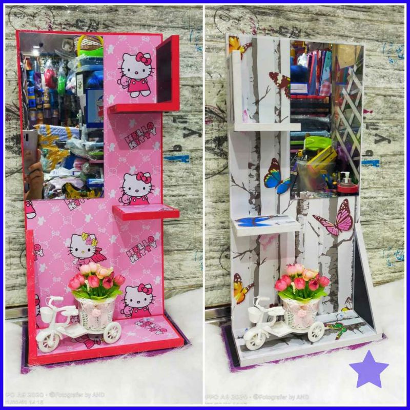 RAK DINDING MINIMALIS GANTUNG RAK KOSMETIK GANTUNG - RAK KOSMETIK KAYU KOKOH DAN KUAT - RAK DINDING 