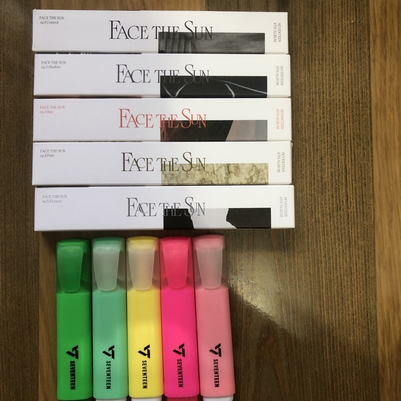 Highlighter Pen Seventeen Face The Sun FTS SVT