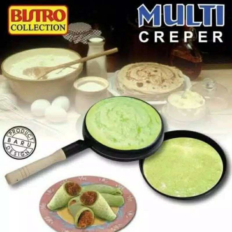 Bistro Multi Creper Pan Wajan Kwalik Dadar Gulung Crepes