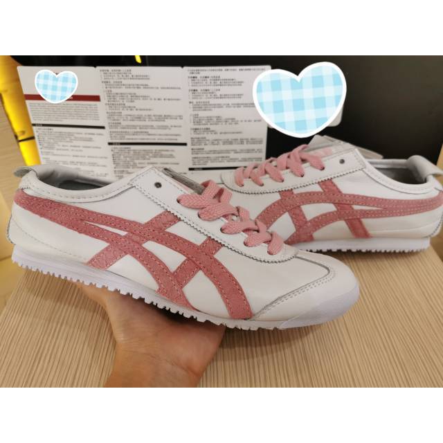 [bisa COD/bayar di tempat]Sepatu Jepang White Pink Special Leather BNIB