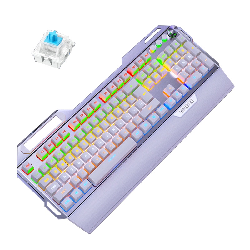 Vivi Keyboard Gaming Keyboard Komputer Gamer 104Keys Backlit Ergonomic USB Wired