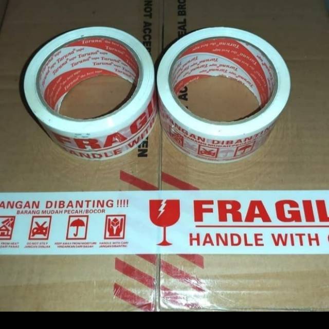 

Lakban Fragile Merah 48*50mm