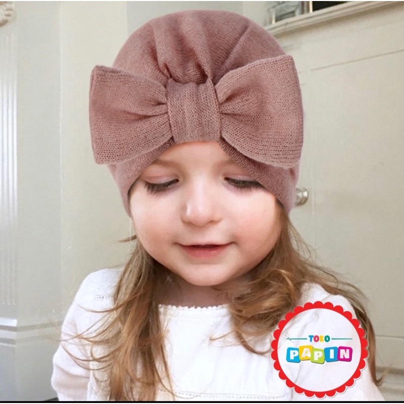 TokoPapin Turban Bayi Turban Pita Bayi polos lucu Bando Bandana Bayi korea