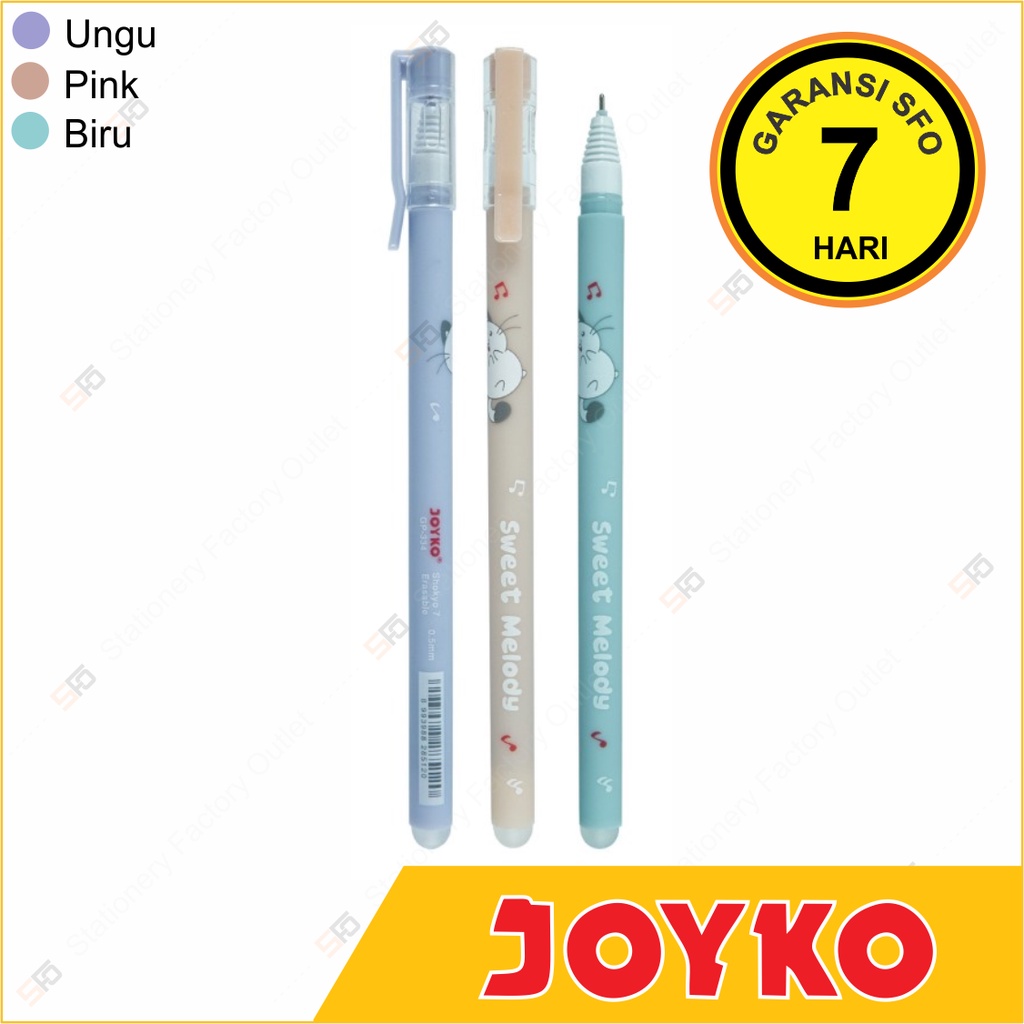 

Pen Gel Erasable Joyko GP 334 - Shokyo 7 Bisa Dihapus