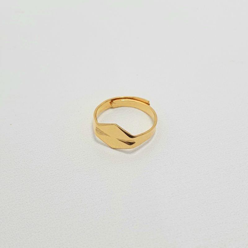 Cincin Bayi Emas Muda Model Polos Wajik 1/2 Gram