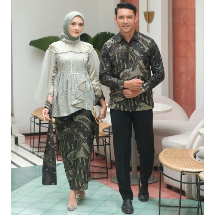 Kebaya batik muslim remaja terbaru premium murah kebaya lamaran tunagan VANILLA COUPLE SET KEBAYA WANITA SARIMBITAN TUNANGAN KEMEJA BATIK PRIA ATASAN KEBAYA WANITA ATASAN BRUKAT TUTU BAJU KONDANGAN SARIMBITAN KONDANGAN BRUKAT WARNA LATE