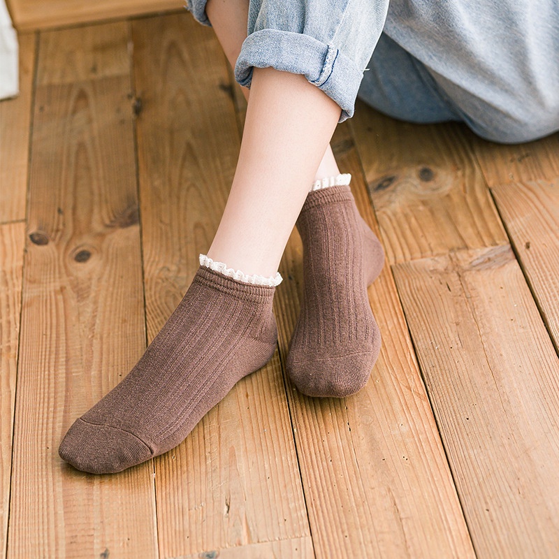 WJ1453 Kaos Kaki Wanita Kaos Kaki Pendek