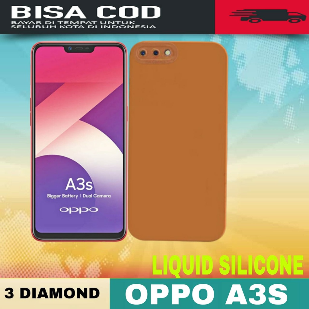 Case OPPO A3S Soft case Macaron Liquid Pro Camera - Hitam