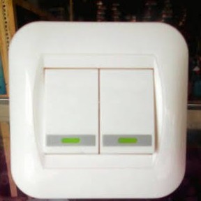 IB tanam Cahaya saklar tanam seri radium 112 model panasonic sakelar tanam dobel switch lampu