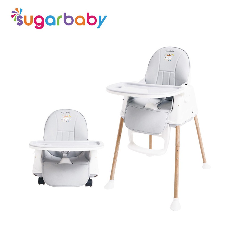 FREE BUBLEWARP Sugar Baby High Chair (Baby Booster &amp; High Chair) : 6 Growing Stages