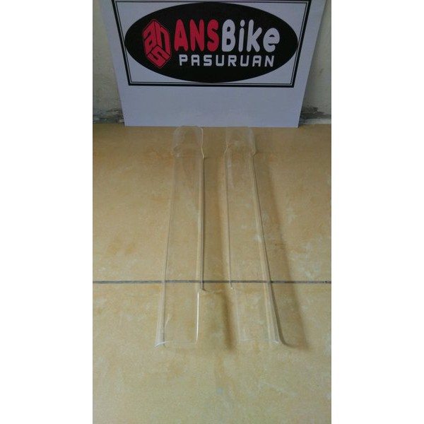 F 7 Fork Guard pelindung Fork double crown white putih Transparan