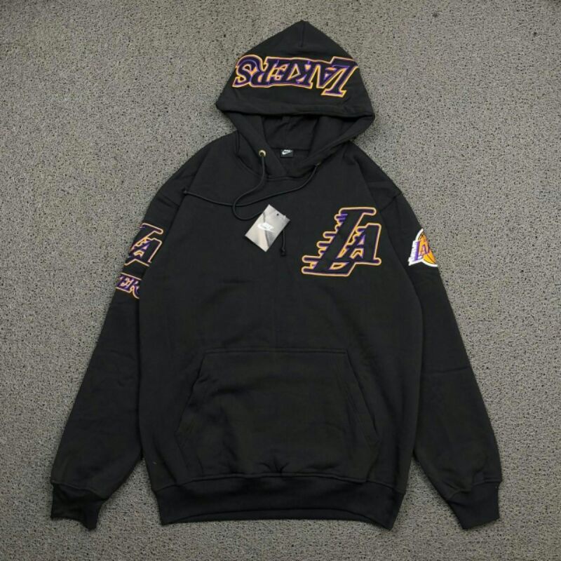 JAKET NIKE LAKERS 23 BORDIR | HOODIE NIKE LAKERS BORDIR FULL TAG PREMIUM
