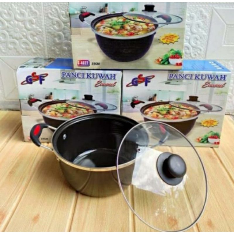 Panci  kuah Enamel