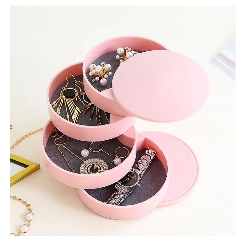 Kotak Penyimpanan Perhiasan Model Slide Rak Aksesoris Anting Kalung Cincin Wadah Penyimpanan PS586