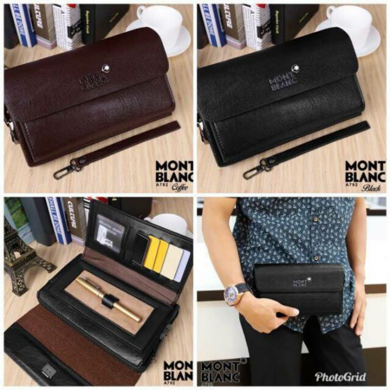 Tas tangan pria wanita montblanc kualitas premium Ready COD