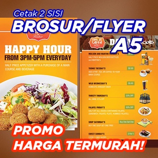 Jual BROSUR FLYER UMKM A5 CETAK 2 SISI | Shopee Indonesia