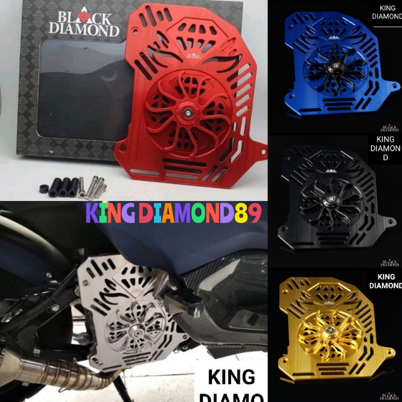 Tutup cover Radaitor Full Cnc Black diamond New Nmax 2020/Nmax 2022/Aerox /Lexi Original Black diamond Best Quality