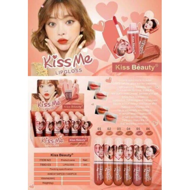 KISSBEAUTY LIP GLOSS KISSME 7880-03 LIPCREAM THAILAND