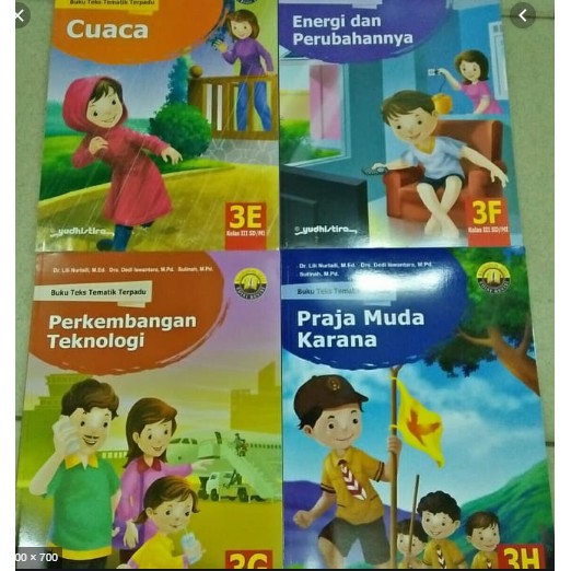 Buku Tematik Kelas 3 Tema E F G H Yudhistira Shopee Indonesia
