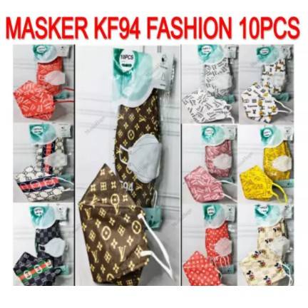 LITTLE MOLLY | Masker KF94 Korea Premium Import  4Ply Motif Branded ECER Masker Branded KF Kekinian