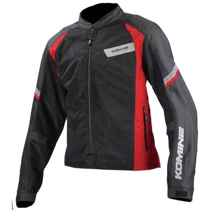 Komine JK-101 Riding Mesh Jacket Light Original Jaket - Black Red