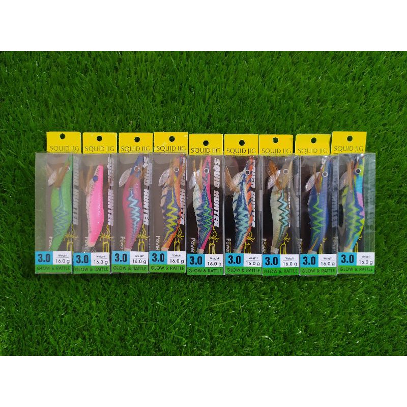 Egi Squid Hunter glow & rattle 2.5 / 3.0 / 3.5