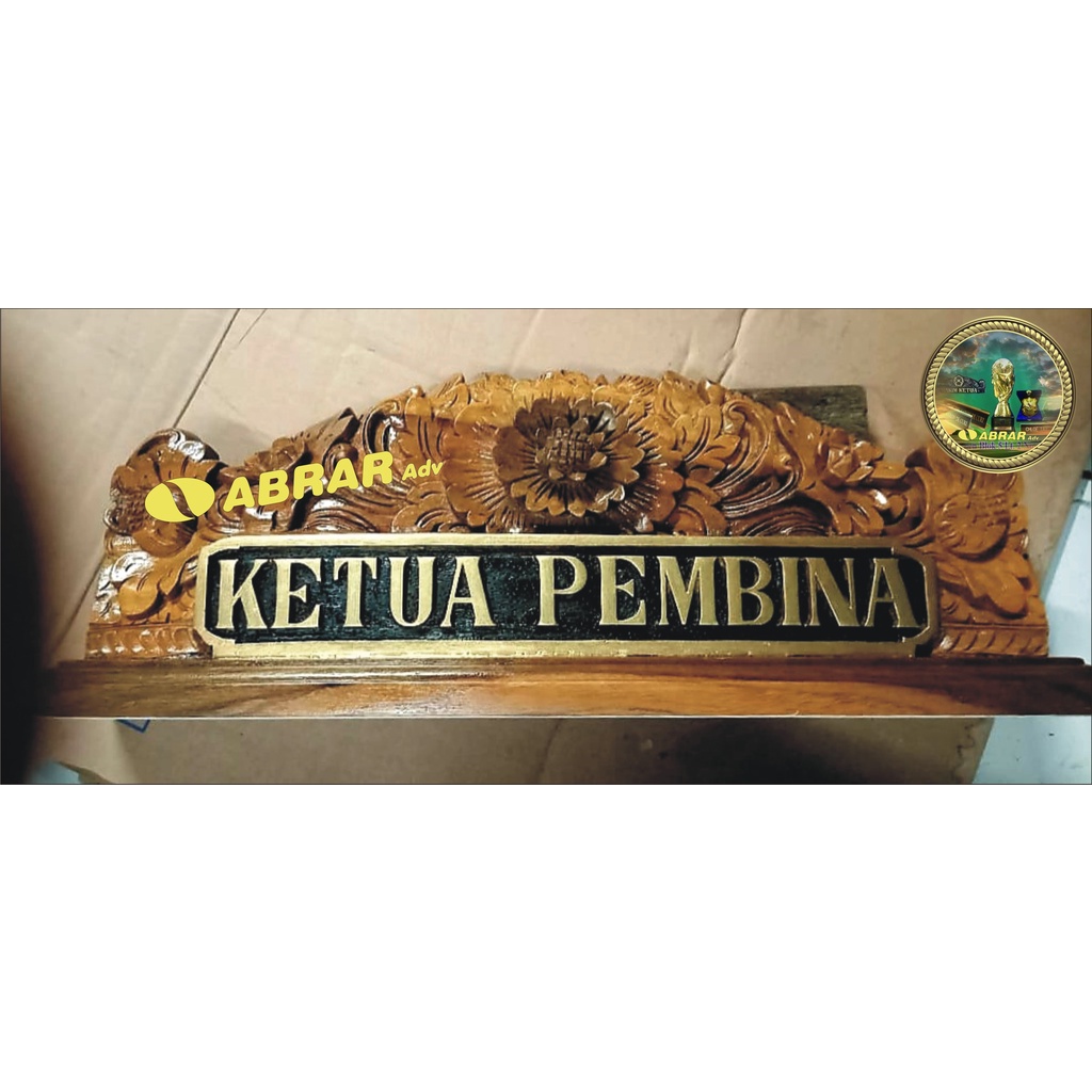 

Papan Nama Meja ukiran kayu