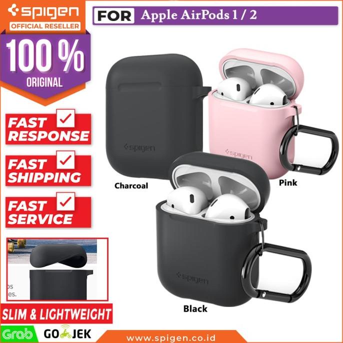 OPEN RESSELER Apple Airpods Case Silicone Spigen Apple Airpods Pouch Original Casing