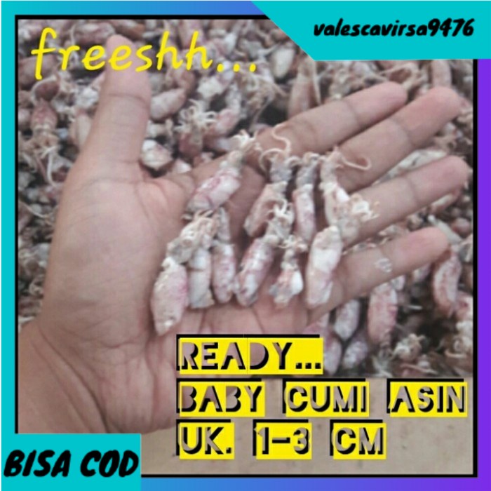 

⭐BISA COD⭐ cumi asin cendol 1kg/cumi baby asin 1kg - baby cumi 1kg