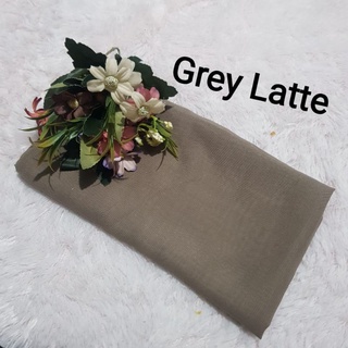 Hijab Segiempat BELLA SQUARE pollycotton premium Grey Latte Premium