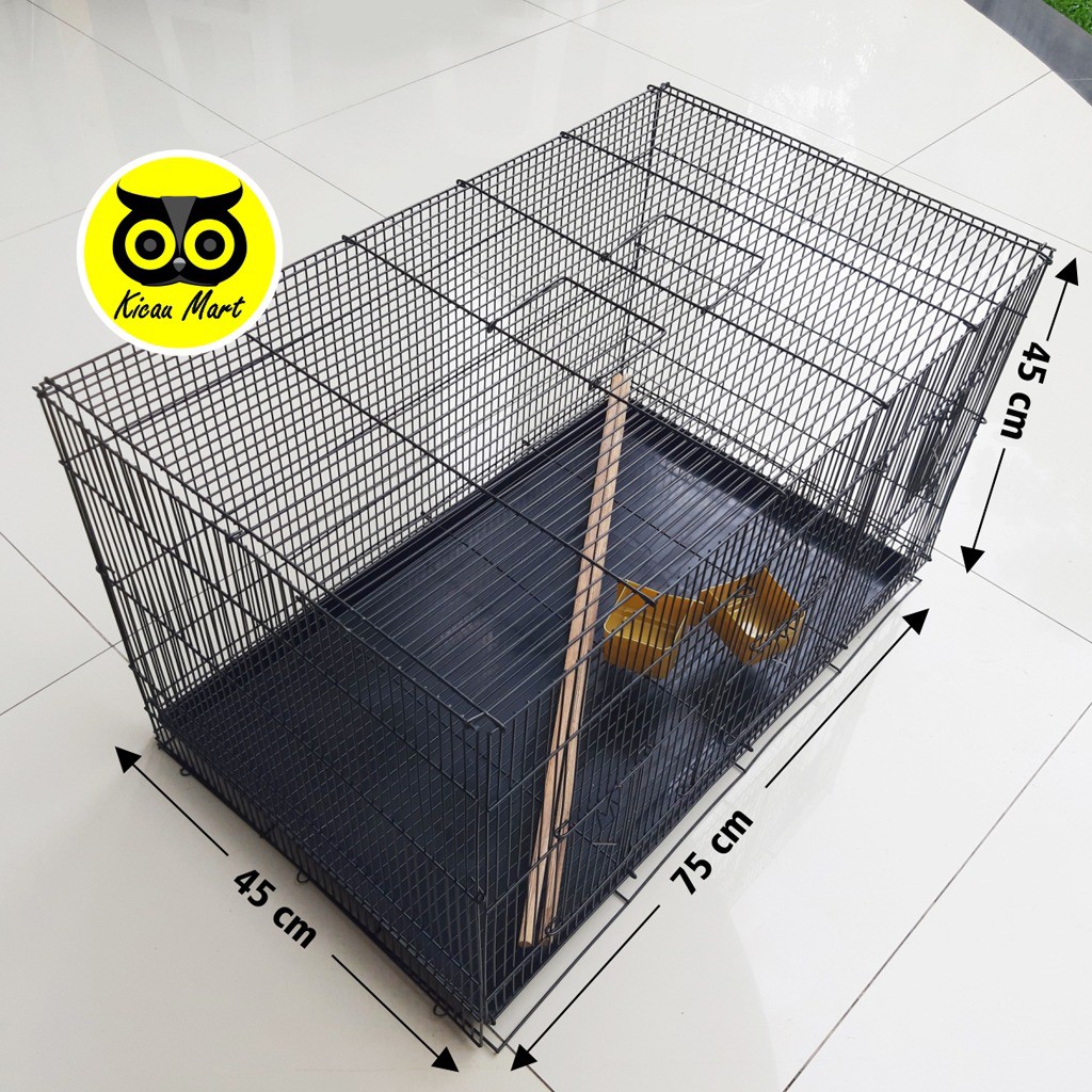 KANDANG KUCING SIZE XL JUMBO PET CAGE SANGKAR KANDANG KOTAK RUMAH TEMPAT TIDUR KUCING KITTEN KDJMBO