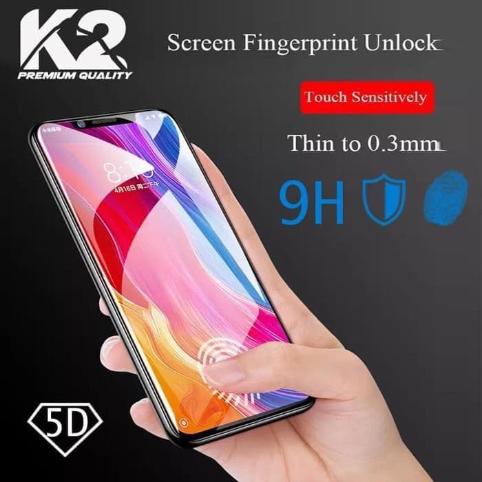 [TEMPERED GLASS 5D] warna K2 PREMIUM QUALITY for SAMSUNG