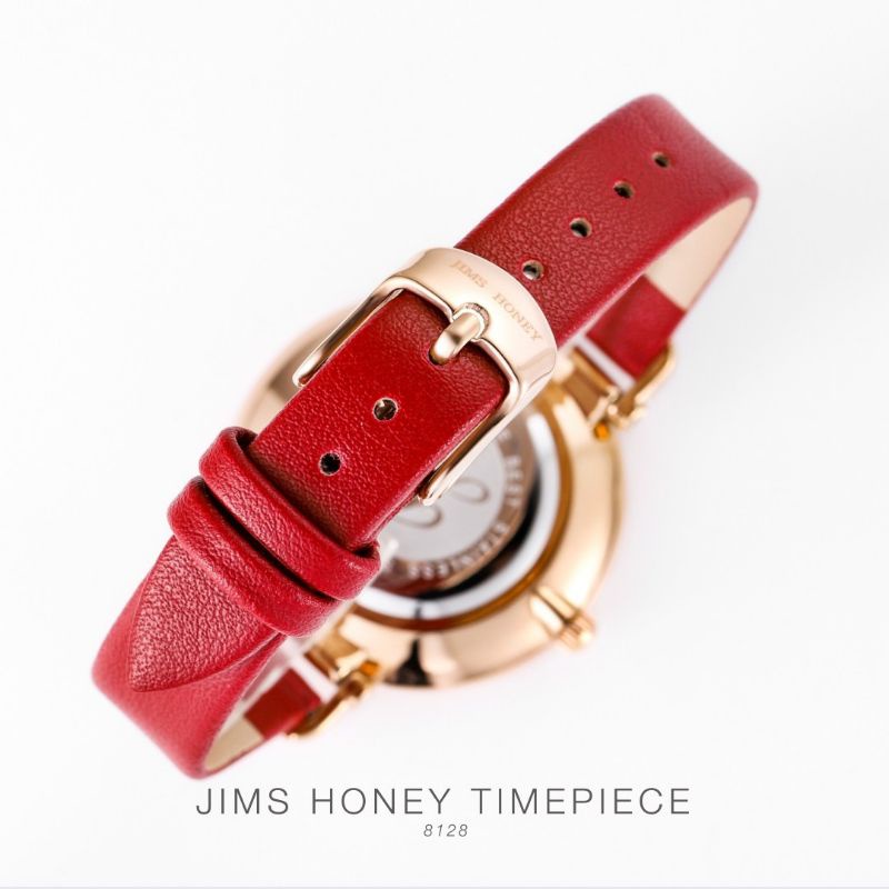 JAM TANGAN WANITA CEWE 8128 JIMSHONEY KULIT PROMO DISKON