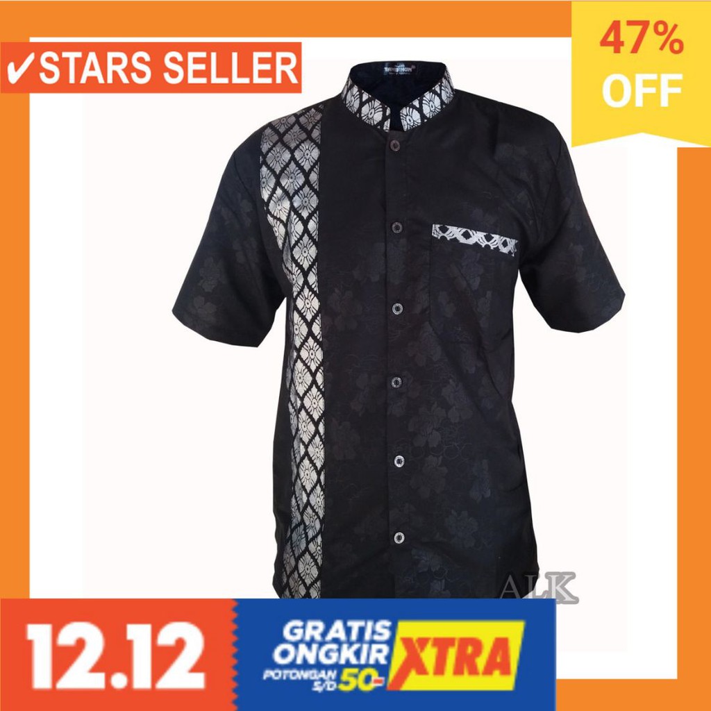 PAKAIAN MUSLIM TERBAIK PALING ANAK ORANG TUA PINK MURAH / KOKO BATIK KOMBINASI BATIK BUSANA MUSLIM