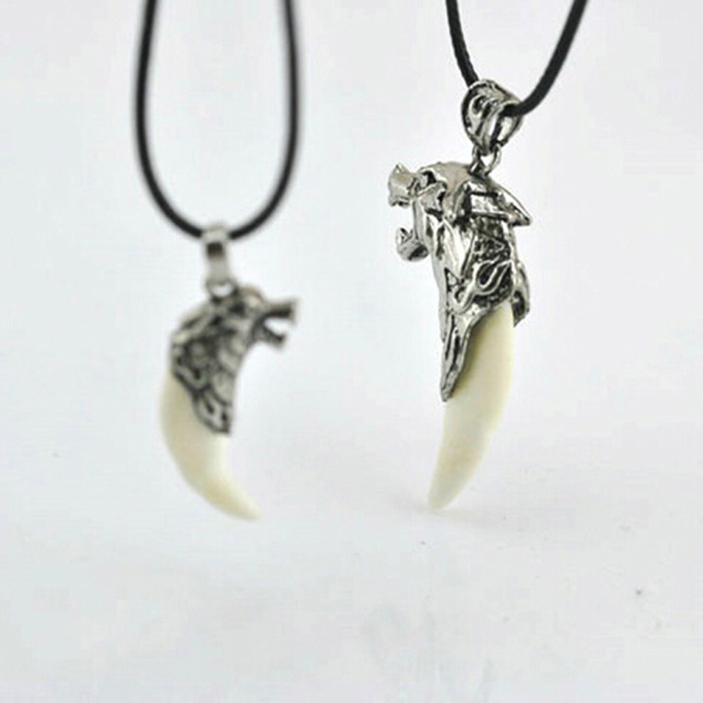 Brave Men Wolf Tooth Spike Pendant Necklaces Men Personality Male Necklace