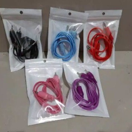 Kabel Aux Audio 2 in 1 Jack Speaker 3.5MM