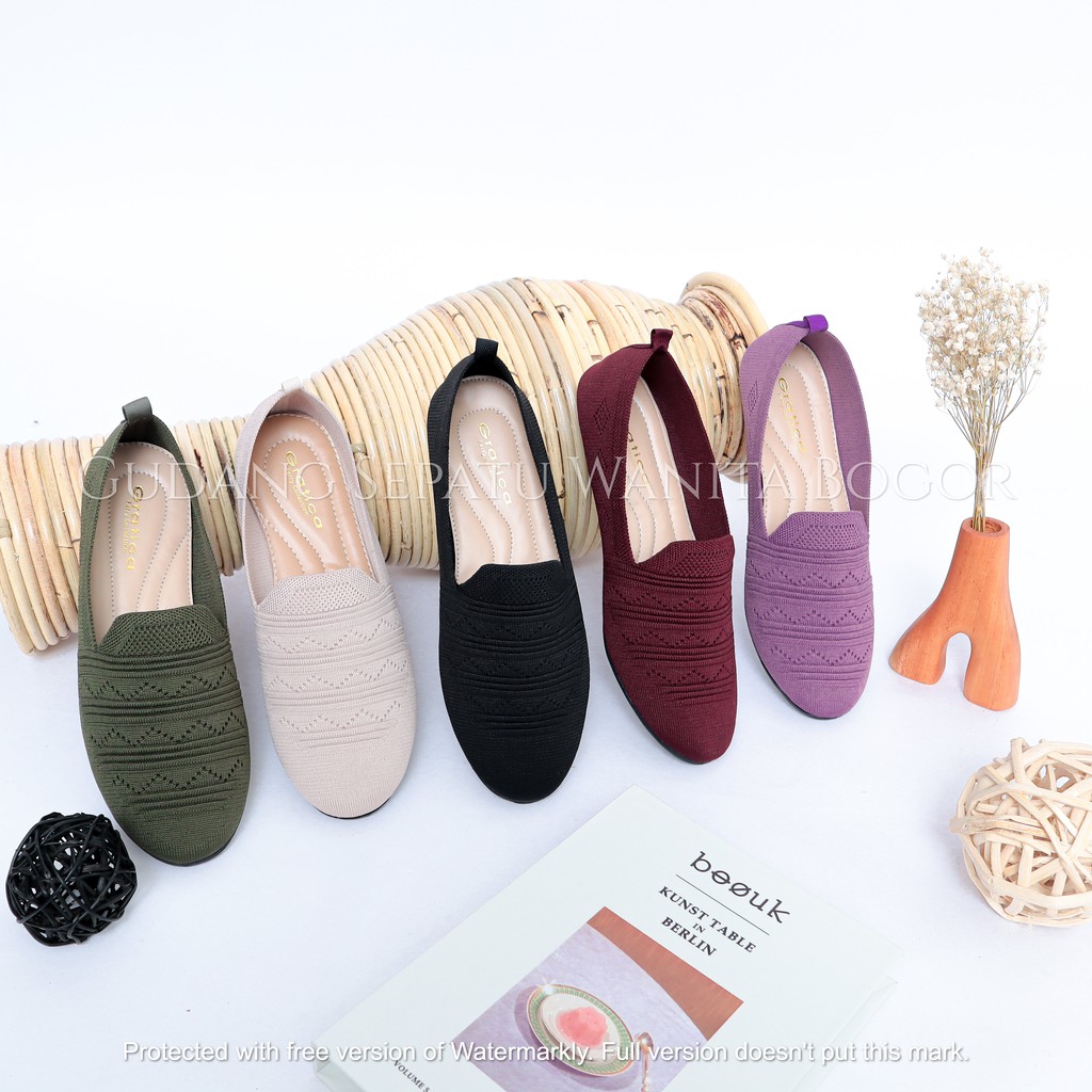 Gratica Sepatu Wanita Flat Shoes Rajut BG 01