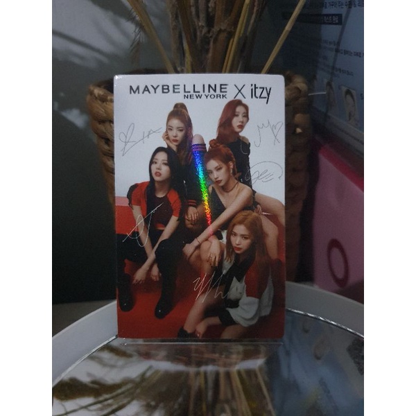 Official Maybelline X ITZY Hologram Photocard PC Group