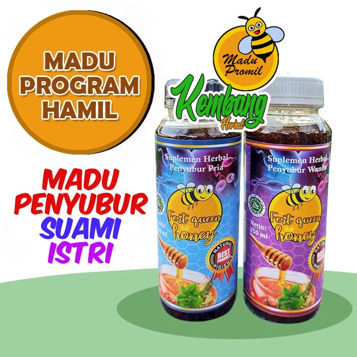 Fert Queen Honey Madu Program Hamil Wanita dan Pria Penyubur Kandungan dan Sperma Promil Suami Istri-5