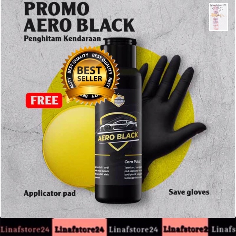 Aero Black Penghitam Body Motor / Pengitam Body Mobil Permanen by AERO 100% Original 100ml