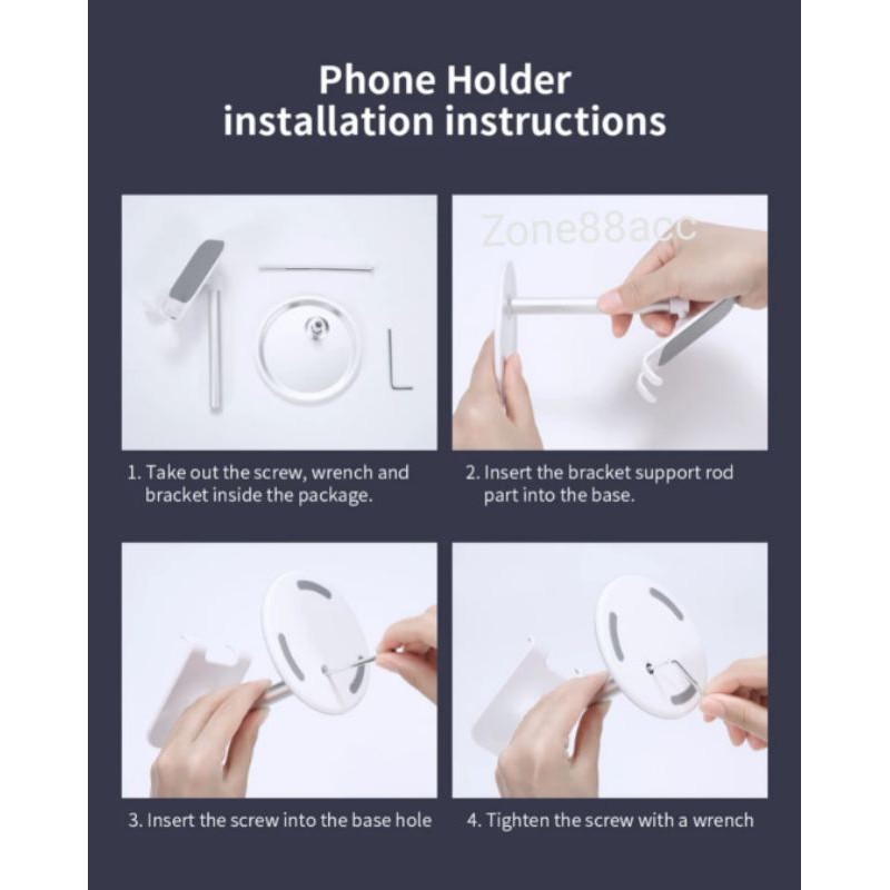 Holder HP Phone Tab UNIVERSAL PhoneHolder Multi Standing Dudukan hp