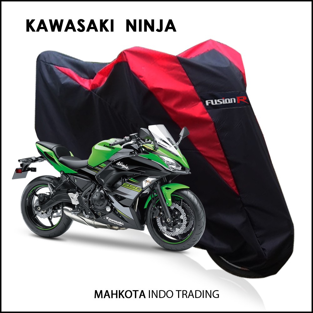 Sarung Motor Warna NINJA 150 250 Waterproof / Penutup Motor Warna NINJA / Cover Motor Merek FUSION R