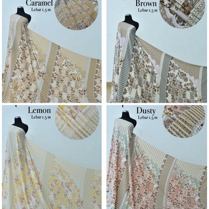 Kain MONTANA Original ready stok Prada Crepe Diorrsilk