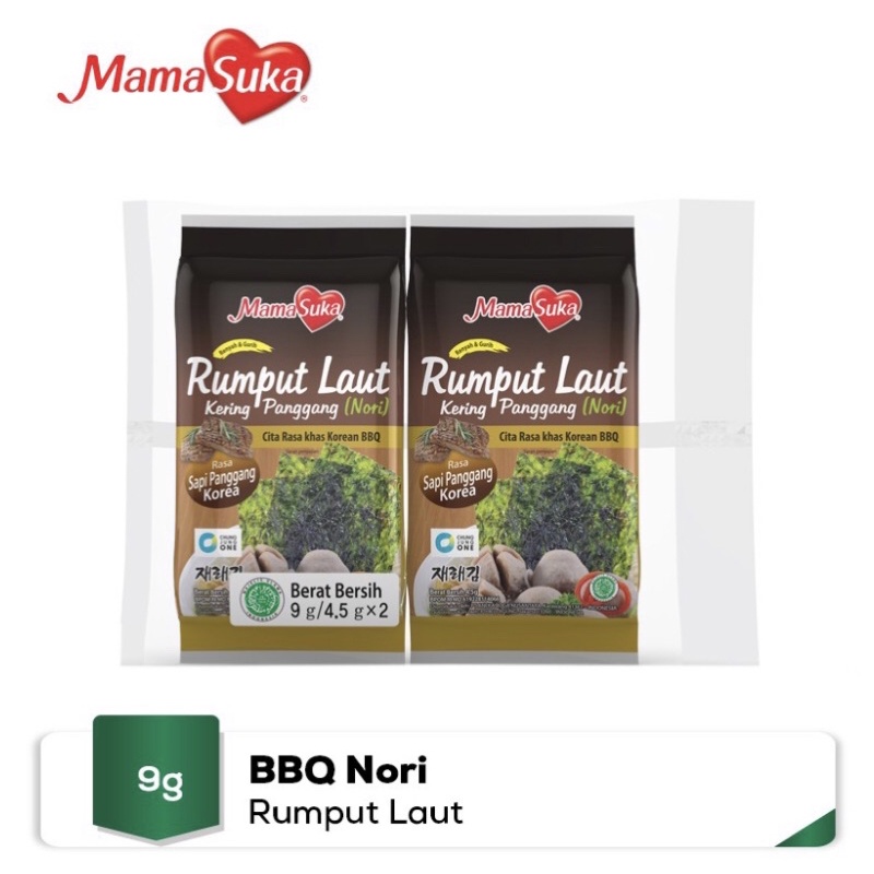 

MamaSuka Rumput Laut Sapi Panggang Korea 2 x 4.5gr